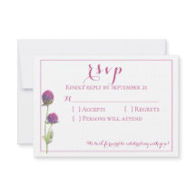 Aquarellfarbene Wildblume Rosa Blumenzwiebelblume 