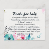 Aquarellfarbene Wildblumen Blühen der Babybuchanfr Begleitkarte (Vorderseite)