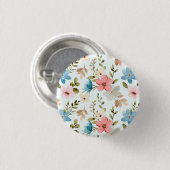 Aquarellfarbene Wildblumen Blumenmuster-67676 Button (Vorne & Hinten)
