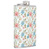 Aquarellfarbene Wildblumen Blumenmuster-67676 Flachmann (Rechts)