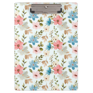 Aquarellfarbene Wildblumen Blumenmuster-67676 Klemmbrett
