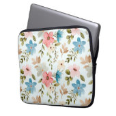 Aquarellfarbene Wildblumen Blumenmuster-67676 Laptopschutzhülle (Vorderseite Links)