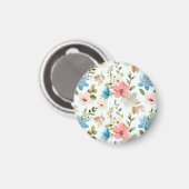 Aquarellfarbene Wildblumen Blumenmuster-67676 Magnet (Vorderseite/Rückseite)