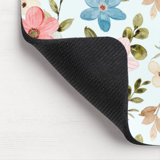 Aquarellfarbene Wildblumen Blumenmuster-67676 Mousepad (Ecke)