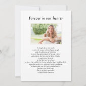 Aquarellfarbene Wildblumen Feiern zum Foto des Leb Einladung (Rückseite)