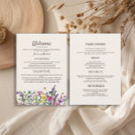 Aquarellfarbene Wildblumen Hochzeitsempfang Menükarte<br><div class="desc">Wildblumen Hochzeitsempfang für Wasserfarben. Ihr Menü passt wahrscheinlich nicht perfekt zu dieser Vorlage. Wenn Sie Hilfe benötigen,  um es richtig zu machen,  kontaktieren Sie mich für Hilfe</div>