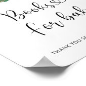 Aquarellfarbene Winterbücher für Kinder Poster (Ecke)