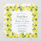 Aquarellfarbene Zitronenfrucht nahtlos grenzenlos Dankeskarte (Vorne/Hinten)