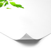 Aquarellfarbener Baum Poster (Ecke)