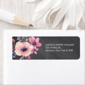 Aquarellfarbener Blumenstrauß auf Chalkboard Hinte (Insitu)