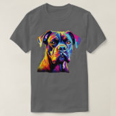 Aquarellfarbener Boxer-Hund Premium T-Shirt (Design vorne)