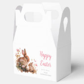 Aquarellfarbener Bunny Oster Geschenkschachtel (Geöffnet)