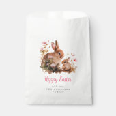 Aquarellfarbener Bunny Oster Geschenktütchen (Vorderseite)