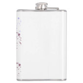 Aquarellfarbener Chamäleon Flachmann (Rückseite)