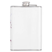 Aquarellfarbener Chamäleon Flachmann (Rückseite)