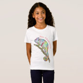 Aquarellfarbener Chamäleon T-Shirt (Vorne ganz)