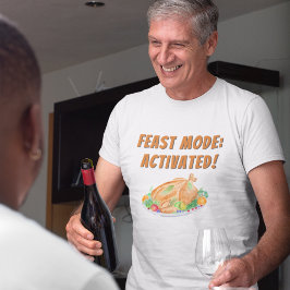 Aquarellfarbener Erntedank Türkei Festmodus T-Shirt