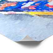 Aquarellfarbener Gemüseladen Poster (Ecke)