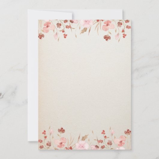 Aquarellfarbener Glitzer Cap Abschluss Einladung (Rückseite)