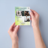 Aquarellfarbener Glühsalon Flyer (Gruppe)