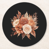 Aquarellfarbener Herbst Elegance Paper Untersetzer (Vorderseite)