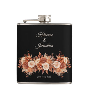 Aquarellfarbener Herbst Elegance-Vinyl-Flasche Flachmann