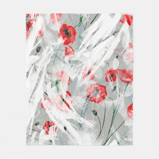 Aquarellfarbener Hintergrund Ein heller Farbspritz Fleecedecke (Vorderseite)