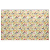 Aquarellfarbener Igel mit Pilzen und Apfel Stoff (Fat Quarter (45,7 x 55,9 cm))