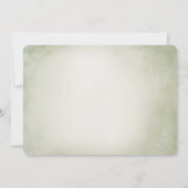 Aquarellfarbener Igel und Mushroom Green Baby Dusc Einladung (Rückseite)