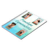 Aquarellfarbener Individuelle Name, Sport und Foto Notizblock (Linke Seite)