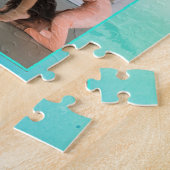 Aquarellfarbener Individuelle Name, Sport und Foto Puzzle (Seite)