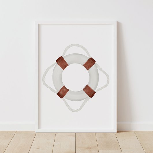 Aquarellfarbener Lebensraum Schönheitsdekoration Poster