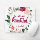 Aquarellfarbener Lied der Solomon-Schrift Mousepad (Mit Mouse)
