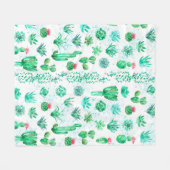 Aquarellfarbener, nahtloser Musterhintergrund mit Fleecedecke (Vorderseite (Horizontal))