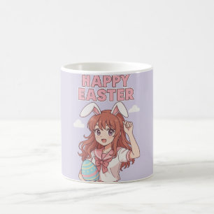 Aquarellfarbener Osterhase Bunny Kaffeetasse