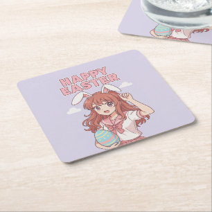 Aquarellfarbener Osterhase Untersetzer