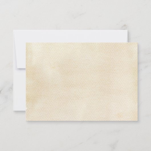 Aquarellfarbener Osterkorb und Sonnige Briefmarke (Rückseite)