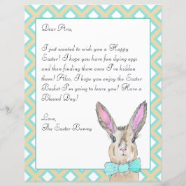 Aquarellfarbener Ostersonnenbrief für Ihren Kinder