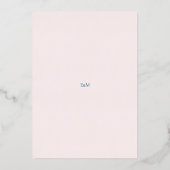 Aquarellfarbener Rahmen in beigefarbenem Hintergru Folieneinladung (Rückseite)