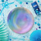 Aquarellfarbener Regenbogen - Alle Optionen Pappteller (Party)