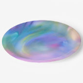 Aquarellfarbener Regenbogen - Alle Optionen Pappteller (Schrägansicht)