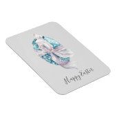 Aquarellfarbener Ribbon Wrapped Egon Oster Magnet (Rechte Seite)