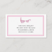 Aquarellfarbener Rosa Wal Bitte eine Reservekarte Visitenkarte (Vorderseite)