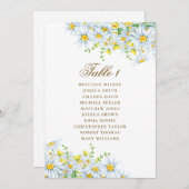 Aquarellfarbener Sitzplan. Blumenhochzeit Einladung (Vorne/Hinten)