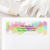 Aquarellfarbener Spritzer Farbenfrohe abstrakte Ge (Insitu)