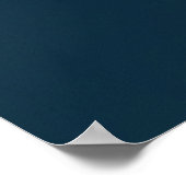 Aquarellfarbener Strandglass-Farbblock Poster (Ecke)