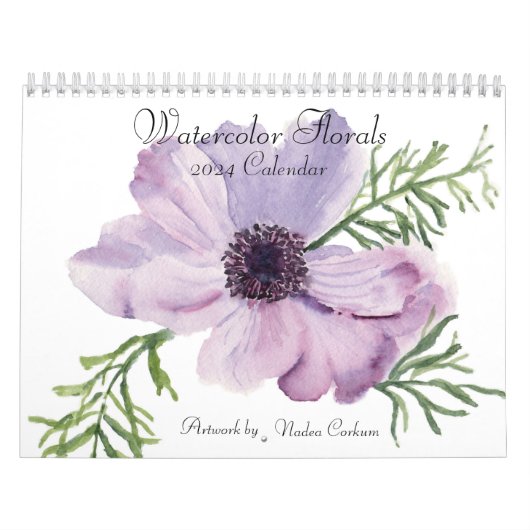 Aquarellfarbener Wandkalender (Titelbild)