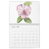 Aquarellfarbener Wandkalender (Jan 2027)