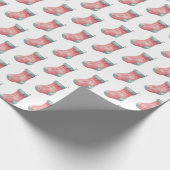 Aquarellfarbener Weihnachtsgebäck - Strumpf Geschenkpapier (Ecke)
