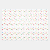 Aquarellfarbener Weihnachtskonfetti Geschenkpapier Set (Vorderseite 2)